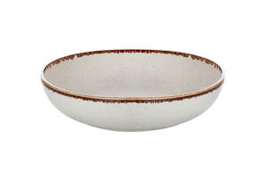 צלחת עמוקה 21 ס"מ צבע בז