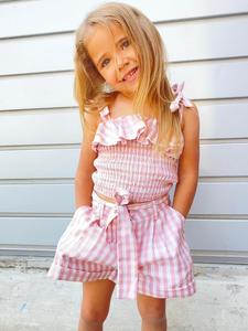 שורט ברמודה משבצת