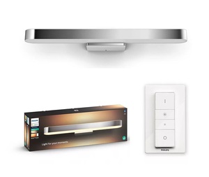 Hue Adore Bathroom Wall Lamp Chrome White Ambiance