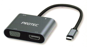 תחנת עגינה / מתאם  Protec 4-in-1 mst Usb-C HUB
