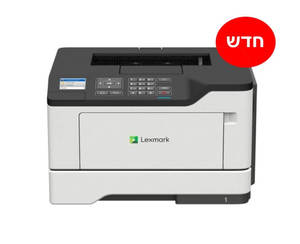 מדפסת לייזר שחור לבן Lexmark MS521DN