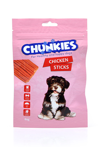 צ'אנקיס חטיף לכלב-מקלות עוף 80 גרם