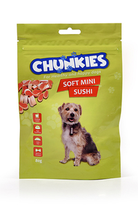 צ'אנקיס חטיף לכלב-מיני סושי רך 80 גרם