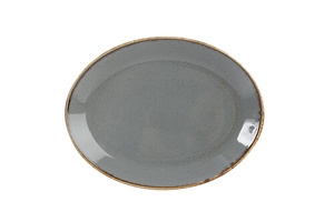 צלחת אובלית 30 ס"מ צבע אפור כהה Alumilite Seasons