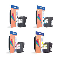 סט ראשי דיו מקורי Brother LC-223