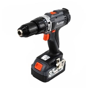 מברגה רוטטת/קודחת נטענת + סוללה Hunter  18V 3Ah 