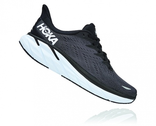 ‭Hoka Clifton 8 Wide - םירבגל ןבל/רוחש עבצב תובחר 8 ןוטפילק הקוה‬