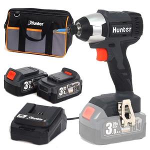 מברגת אימפקט נטענת בראשלס + 2 סוללות Hunter 18V 3Ah 