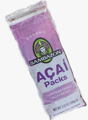 אסאי אורגני טהור קפוא -100 גרם חדש! Sambazon ברזיל