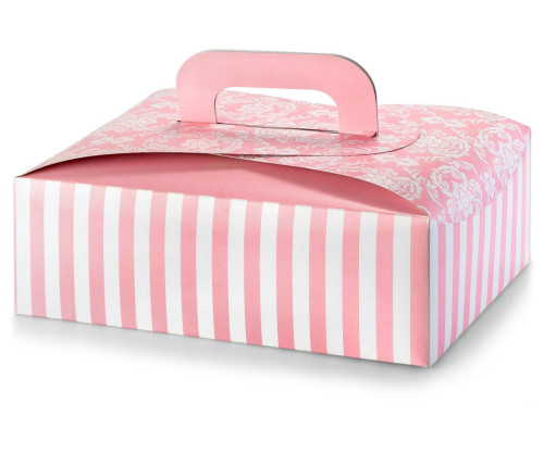 קרטון אריזה למאפים עם ידית