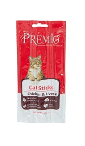 פרמיו Premio חטיף מקלות לחתול-בשר עוף וכבד 15 ג'