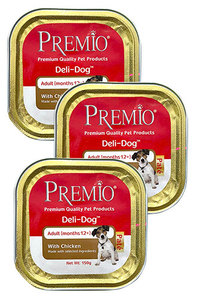 פרמיו מעדן לכלב -עוף 150גרם - מבצע 3 ב-10!