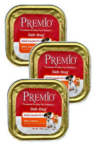 פרמיו מעדן לכלב - סלמון 150גרם - מבצע 3 ב-10!