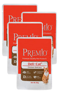 פאוצ' נתחוני פרמיו עם עוף 85 ג'- 4 יח' ב-10 ש"ח