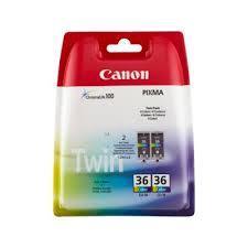 ראש דיו צבעוני Canon CLI-36 מארז זוגי קנון