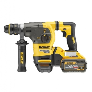 פטישון נטען בראשלס + תפסנית + 2 סוללות DeWALT DCH334X2 BRUSHLESS 54V 9Ah