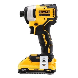 מברגת אימפקט נטענת בראשלס + 2 סוללות DeWALT 18V 3Ah 