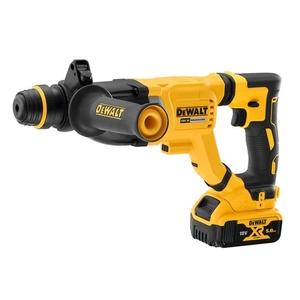 פטישון נטען בראשלס + סוללה DeWALT 18V 5Ah 