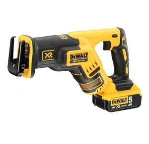 מסור חרב נטען בראשלס + 2 סוללות DeWALT 18V 5Ah 