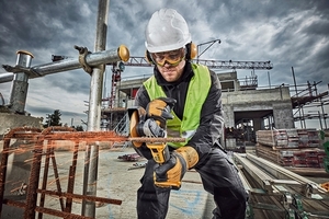 משחזת זווית נטענת בראשלס "5 + 2 סוללות DeWALT 18V 5Ah 