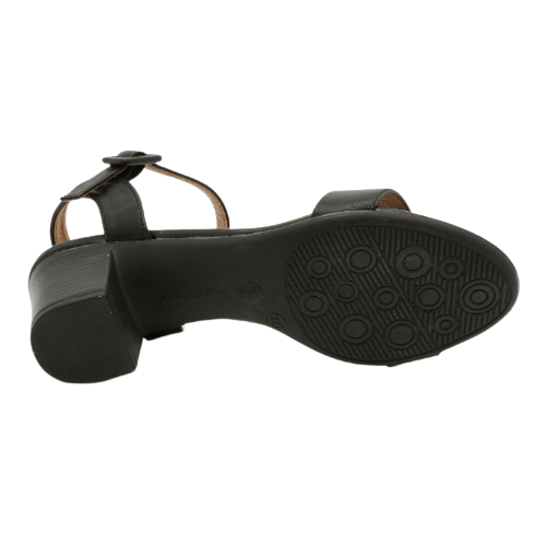 סנדלי עקב בינוני ונוח בצבע שחור | 36-41 | 277 Seventy Nine