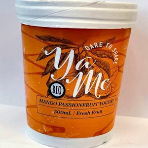 Ya-me!  גלידת יוגורט bio  מנגו- פסיפלורה (500 מ"ל)