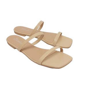 כפכפים שטוחים רצועות בצבע ניוד | 36-41 | BIANKA 5012