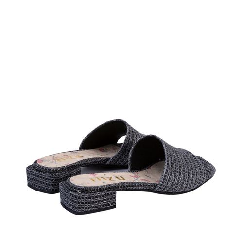 כפכפים פתוחים לנשים עם עקב קטן בצבע שחור | 36-42 | MIZU