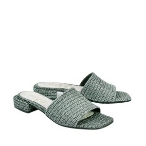 כפכפים פתוחים לנשים עם עקב קטן בצבע אפור | 36-42 | MIZU