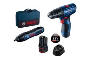 סט מברגה/ מקדחה רוטטת BOSCH GSB 120-LI + מברג BOSCH GO