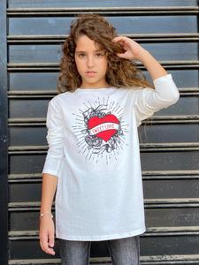 חולצה אוברסייזד עם דפוס