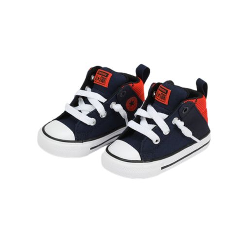 נעלי סניקרס אולסטאר גבוהות לתינוקות בצבע כחול/כתום  קיים במידות 20-26