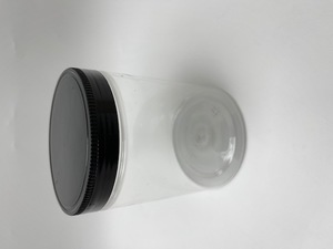 צנצנת פלסטיק ריקה L + מכסה 