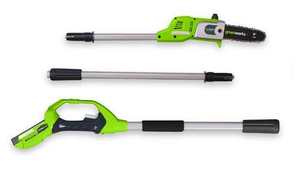 מסור גבהים 24V (משופר) אורך כללי 2.62 מ' – גוף בלבד greenworks