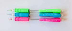 סט 3 עפרונות חודים סופר גריפ 0.7 ב10 ש"ח