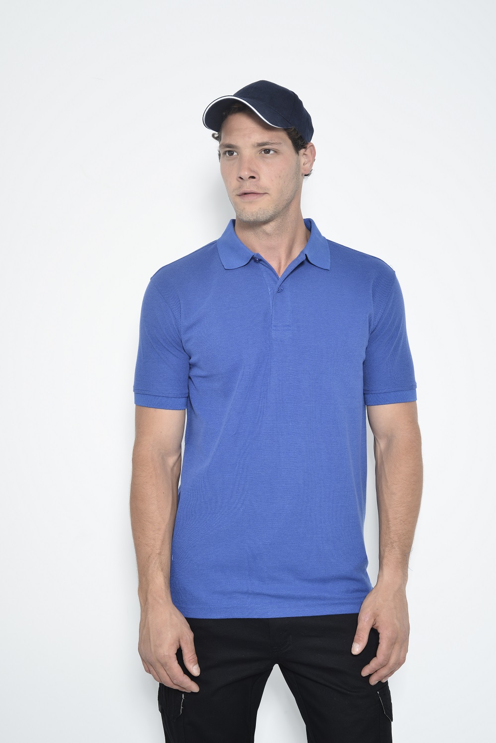 חולצת פולו בייסיק כחול רויאל