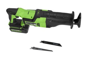 מסור חרב 24V Brushless מהירות 0-2,700 סל"ד , אורך מהלך 28 מ"מ - גוף בלבד greenworks