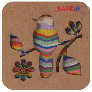 SANDit ערכה ליצירת תמונה עם חול צבעוני: ציפור, מק"ט 4331