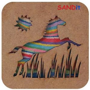 SANDit ערכה ליצירת תמונה עם חול צבעוני: סוס, מק"ט 4333