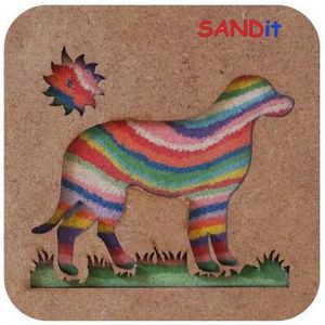 SANDit ערכה ליצירת תמונה עם חול צבעוני: כלב, מק"ט 4334