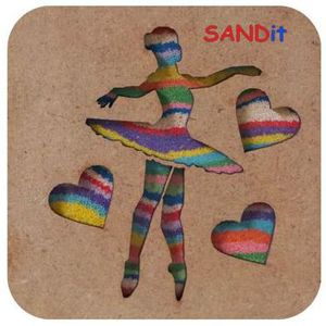 SANDit ערכה ליצירת תמונה עם חול צבעוני: רקדנית, מק"ט 4335