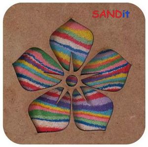 SANDit ערכה ליצירת תמונה עם חול צבעוני: פרח, מק"ט 4337