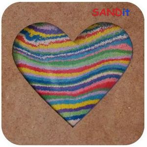 SANDit ערכה ליצירת תמונה עם חול צבעוני: לב, מק"ט 4339
