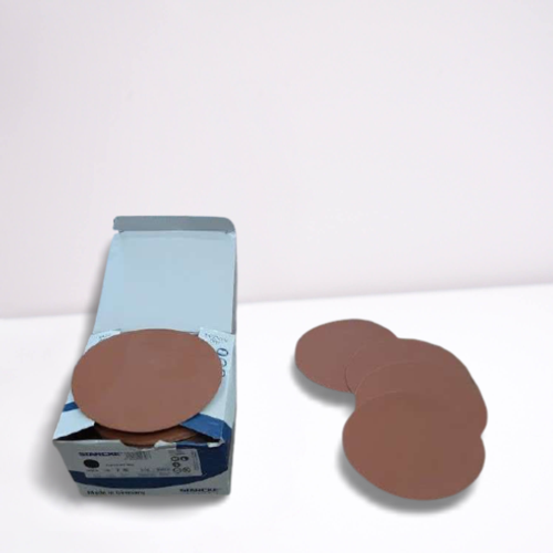 ניירות לטש גרעין 220 כמות 50 יחידות שיוף קוטר 150 ממ 6'' למלטשת פנאומטית / חשמלית VELCRO HEICO