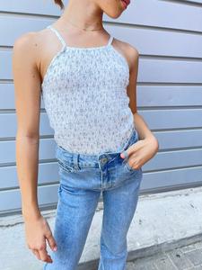 גופיית ציפקות פרחונית