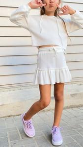 חצאית שכבות וואפל