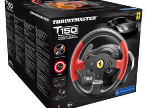  Thrustmaster T150 Ferrari Force Feedback Wheel PS5 PS4 PS3 PC PC הגה סוני מחשב כולל דוושות 