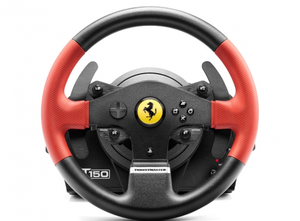  Thrustmaster T150 Ferrari Force Feedback Wheel PS5 PS4 PS3 PC PC הגה סוני מחשב כולל דוושות 