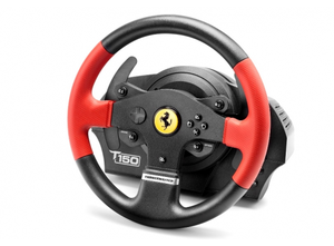  Thrustmaster T150 Ferrari Force Feedback Wheel PS5 PS4 PS3 PC PC הגה סוני מחשב כולל דוושות 