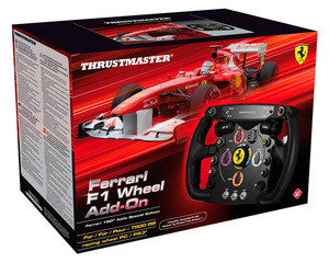 Thrustmaster Ferrari F1 Wheel Add On הגה אספנים מקצועי ואיכותי בגודל מלא ורשמי של הגה מרוצים פורמולה 1 של פרארי 2011 zap